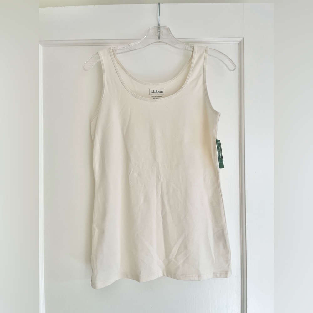 L.L. Bean Women's Cream Tank Top